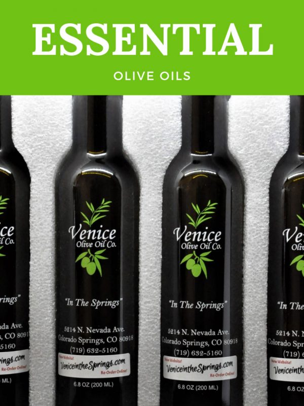 Venice Olive Oil Co. Essential Olive Oils gift set of four 200 ml bottles
