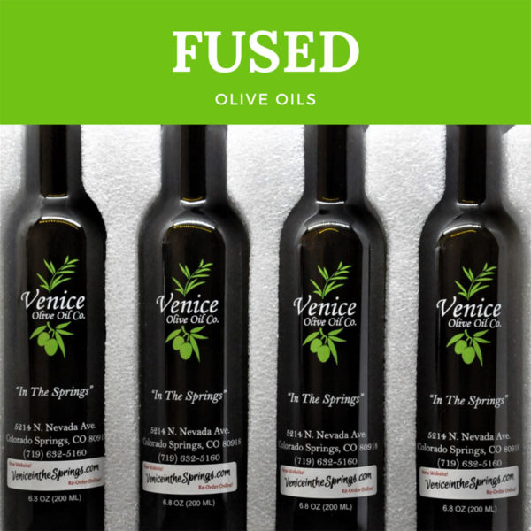 Venice Olive Oil Co. Fused Olive Oils gift set of four 200 ml bottles