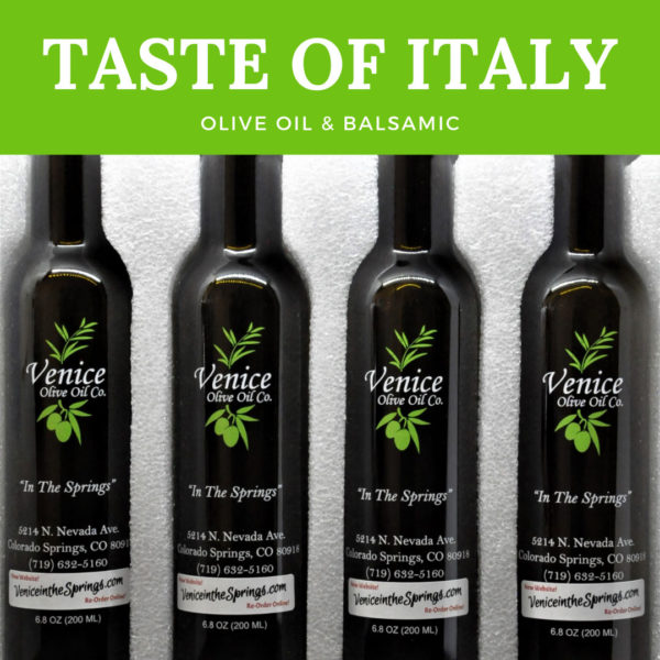 Venice Olive Oil Taste of Italy olive oil & balsamic gift set of four 200 ml bottles